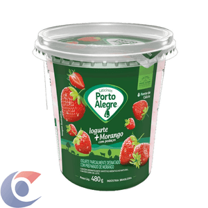 Iogurte Porto Alegre Com Pedaços De Morango 480g