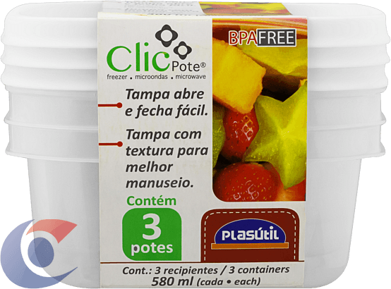 POTE-PLAST-QUAD-CLIC-PLASUTIL-3PCS