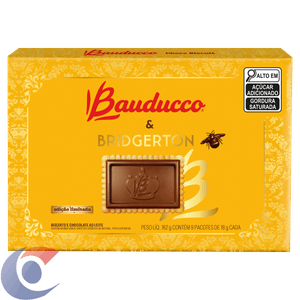 Biscoito Chocobiscuit Ao Leite Bauducco Bridgerton 162g Bauducco 12un