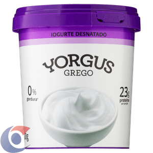 Iogurte Grego Yorgus Natural 0% 500g