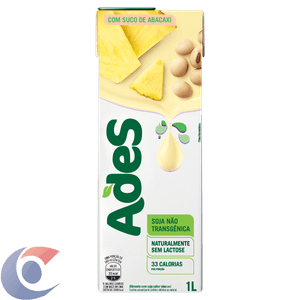 Bebida A Base De Soja Abacaxi Ades 1l