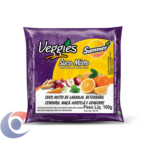 Polpa De Suco Misto Congelado Summer Fruit Veggies Laranja 100g