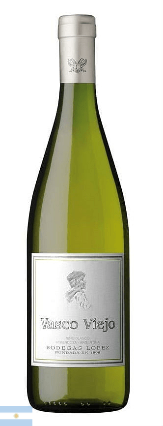 Vinho Bodegas Lopez Branco Seco Argentina Vasco Viejo Blend 750ml