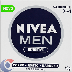 Sabonete Nívea Men 3 Em 1 Sensitive 90g