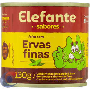 Extrato De Tomate Elefante Ervas Finas 130g