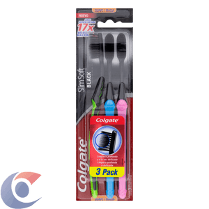 Escova De Dente Colgate Slim Soft Black 3 Un