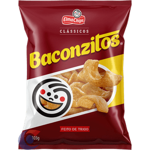 Salgadinho De Trigo Bacon Elma Chips Baconzitos Pacote 103g