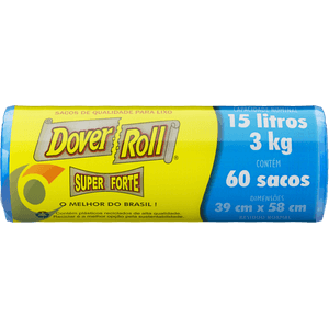 Saco Para Lixo Dove-Roll Super Forte 15l