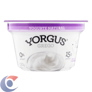 Iogurte Grego Yorgus Natural 0% Gordura 130g