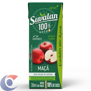 Suco Suvalan Maçã Sem Açúcar 200ml