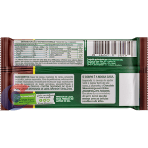 Barra De Chocolate Meio Amargo Vitao Amaranto E Quinoa Zero Açúcar 30g