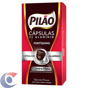 Café Em Cápsulas Pilão Espresso 10 52g