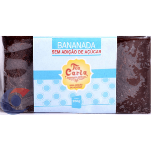 Bananada Barra Tia Carla Sem Açúcar 250g