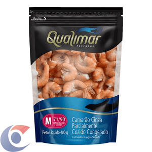 Camarão Cza Congelado Qualimar Sem Cabeça 71/90 400g