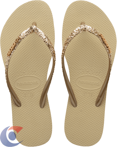 SAND-HAVAIANAS-SLIM-GLITTER-35-36-AREIA