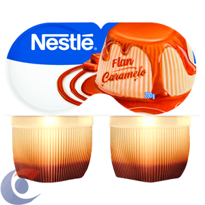 Sobremesa Láctea Flan Baunilha Calda De Caramelo Nestlé Bandeja 200g