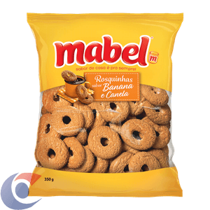 Biscoito Rosquinha Banana E Canela Mabel Pacote 350g