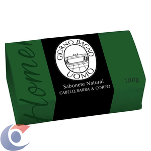 Sabonete Em Barra Giorno Bagno Uomo Verde 180g