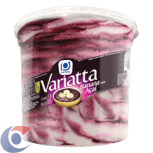 Sorvete Perfetto Variatta Banana Com Açaí 1,8l