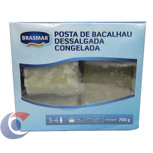 Posta De Bacalhau Dessalgada Congelada Brasmar 700g