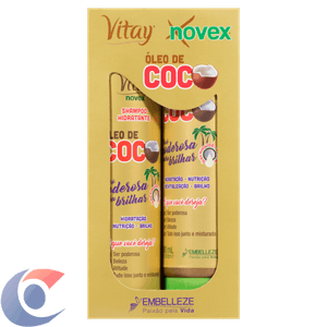 Kit Shampoo 300ml + Condicionador 300ml Novex Óleo De Coco