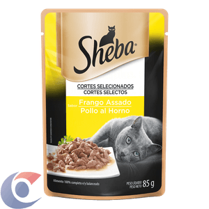 Ração Para Gatos Sheba Sabor Frango Assado Adultos Sachê 85g