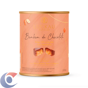 Lata Bombom Luckau 54% Com Creme De Amendoim 200g