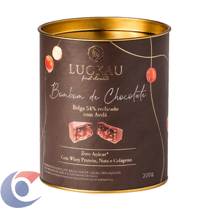Lata Bombom Luckau 54% Com Creme De Avelã 200g
