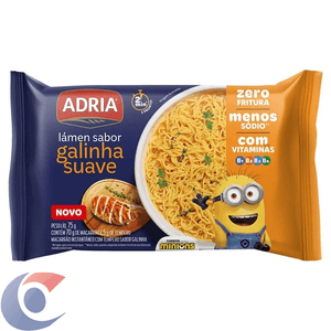 Macarrão Instantâneo Adria Minions Galinha Suave 74,3g
