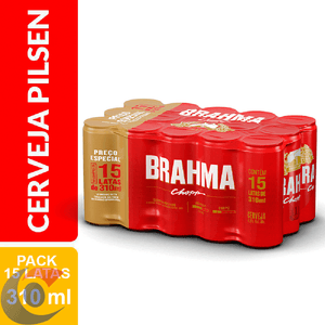 Cerveja Brahma Chopp Lata Pack 15x310ml