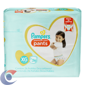 Fralda Descartável Infantil Pants Pampers Premium Care Xg Pacote 26 Un