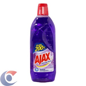 Limpador Perfumado Ajax Festa Das Flores Flores De Lavanda - Leve 1000ml, Pague 800ml
