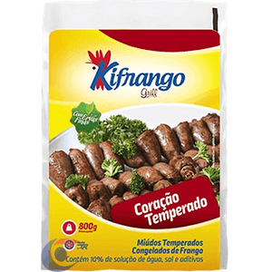 Coração Frango Congelado Kifrango Tempero 800g