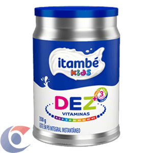 Leite Em Pó Integral Itambé Instantâneo 10 Vitaminas Lata 350g
