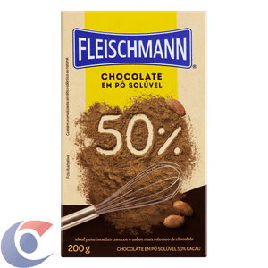 Chocolate Em Pó 50% Cacau Fleischmann 200g