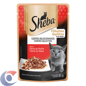 Ração Para Gatos Sheba Filhotes Carne Ao Molho 85g