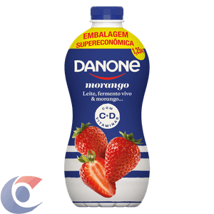 Iogurte Líquido Parcialmente Desnatado Danone Morango 1,25kg