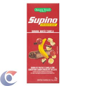 Barra De Cereal Supino Zero Banana, Maçã E Canela 72g