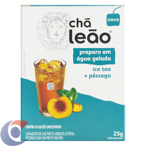 Chá Leão Gelado Ice Tea Com Pêssego 10un 25g