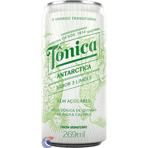 Água Tônica Antarctica 3 Limões Lata 269ml