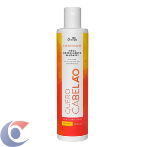 Condicionador Griffus Quero Cabelão Vegano 400ml