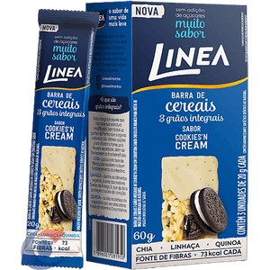 Barra De Cereal Linea Zero Cookies Cream 60g