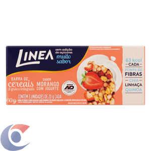 Barra De Cereal Linea Zero Morango 60g
