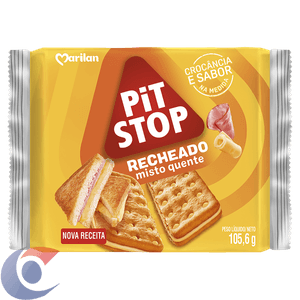 Biscoito Recheado Pit Stop Marilan Misto Quente 105g
