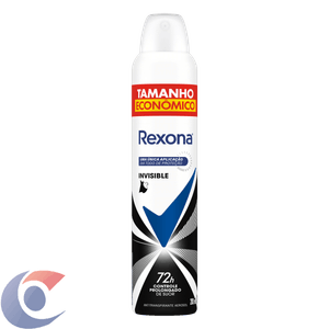 Desodorante Antitranspirante Aerosol Rexona Invisible 200ml