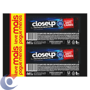 Creme Dental Close Up Proteção Bioativa Bloqueio Anticáries Leve 3 Pague 2 70g