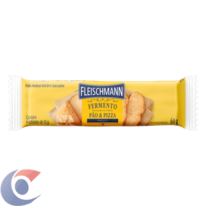 Fermento Biológico Em Tabletes Fleischmann 4 Unidades