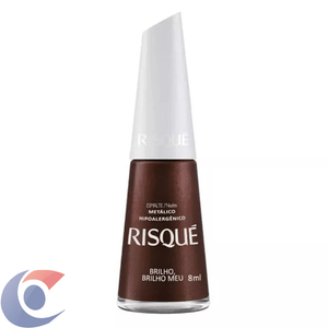 Esmalte Risqué Cremoso Metálico Brilho, Brilho Meu 8ml