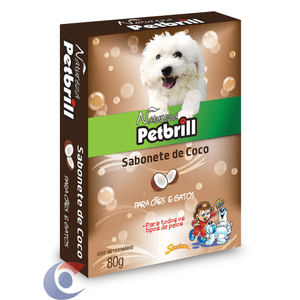 Sabonete De Coco Natureza Petbrilho Para Cães E Gatos 80g