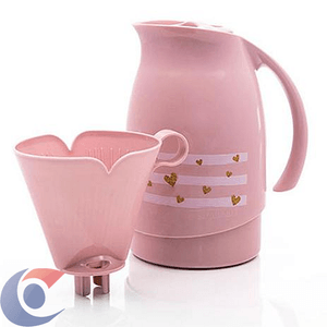 Bule Sanremo 700ml + Suporte Para Filtro De Café 102 Rosa